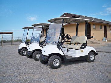 Golf Cart in Parking Lot(JPG)